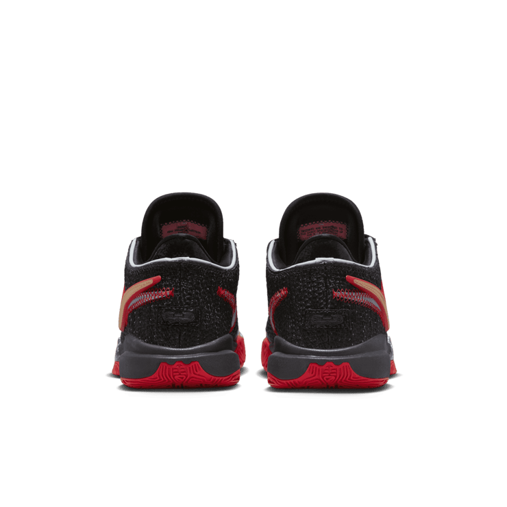 Nike LeBron 20 Black University Red (GS) Angle 3
