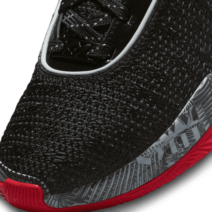 Nike LeBron 20 Black University Red (GS) Angle 4