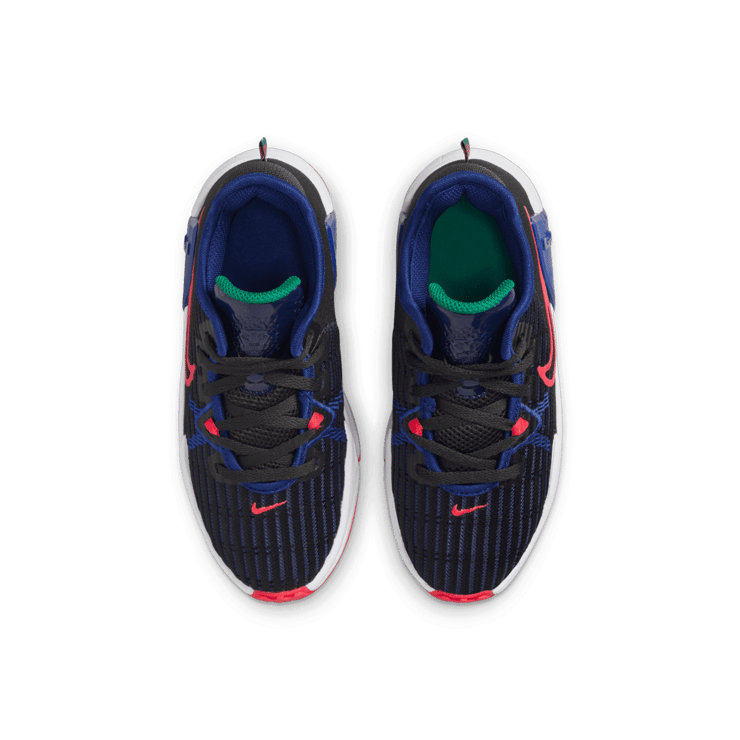 Nike LeBron Witness 6 Black Royal Siren Red (PS) Angle 1