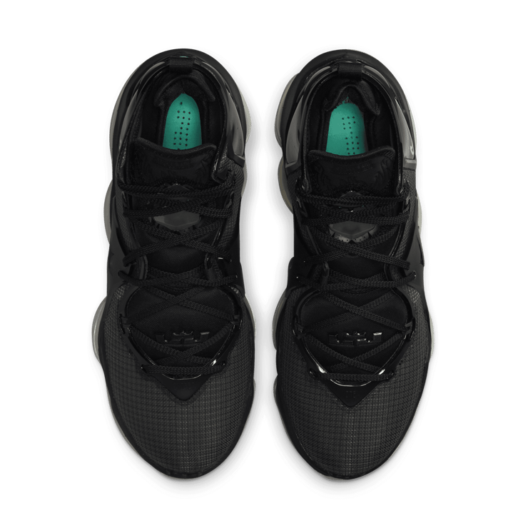 Nike LeBron 19 Black Aqua Angle 1