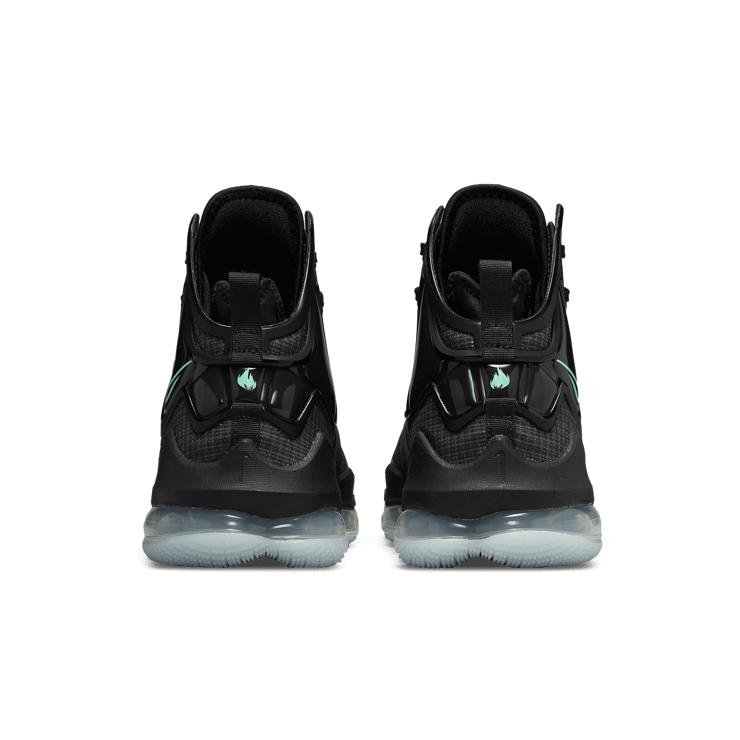 Nike LeBron 19 Black Aqua Angle 3