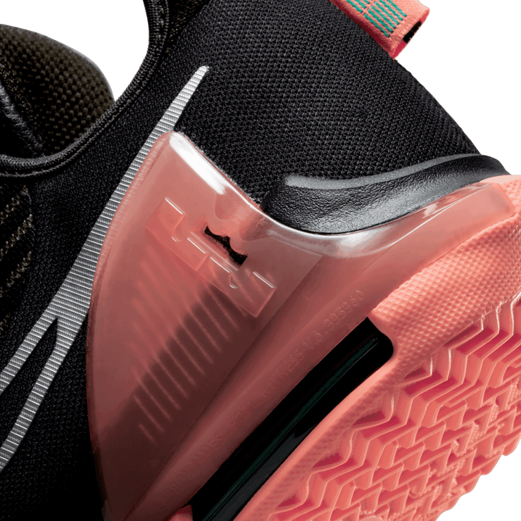 Nike LeBron Witness 6 Black Crimson Pulse (GS) Angle 5