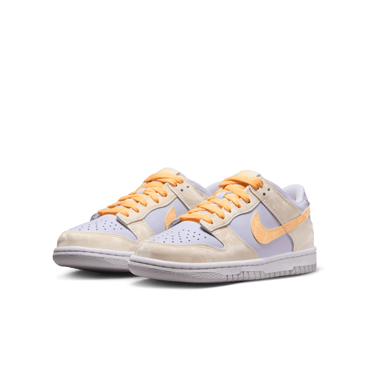 Nike Dunk Low Melon Tint Football Grey (GS) Angle 2