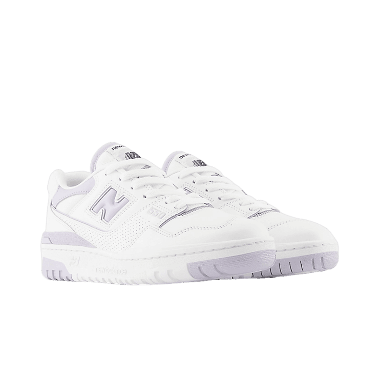New Balance 550 White Lilac (W) Angle 2