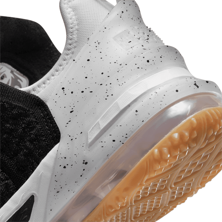 Nike LeBron 18 Black White Gum (GS) Angle 5