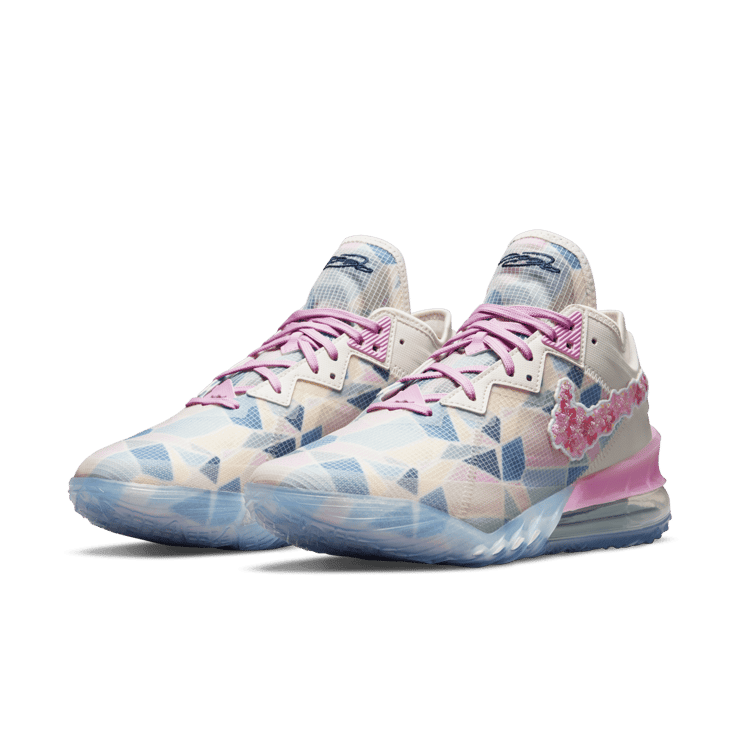 Nike LeBron 18 Low atmos Cherry Blossom Angle 2