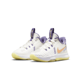 Nike LeBron Witness 5 White Light Zitron (GS) Angle 2