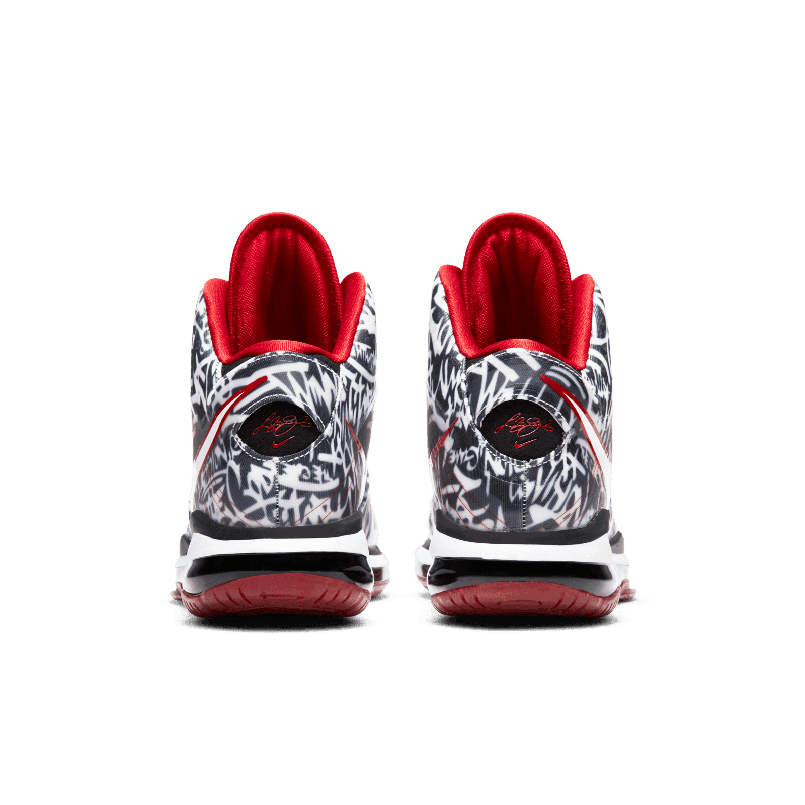 lebron 8 graffiti on feet