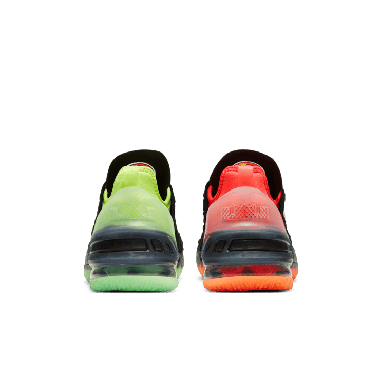 Nike LeBron 18 Black Crimson Volt (GS) Angle 3