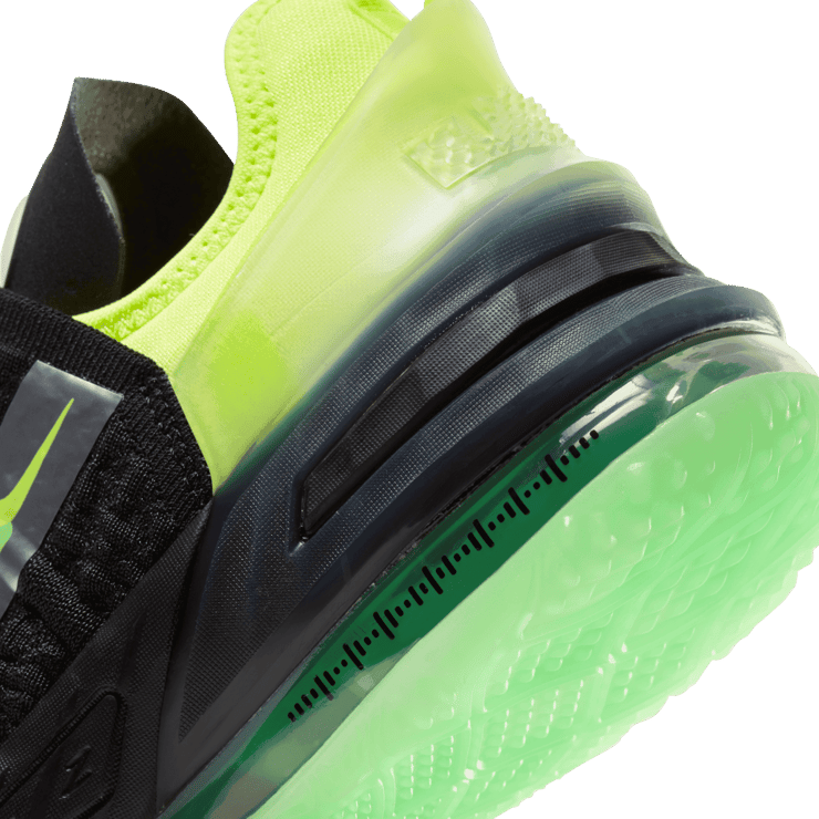 Nike LeBron 18 Black Crimson Volt (GS) Angle 5