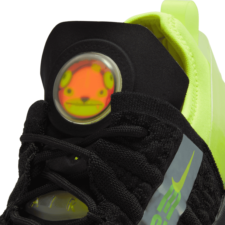 Nike LeBron 18 Black Crimson Volt (GS) Angle 6