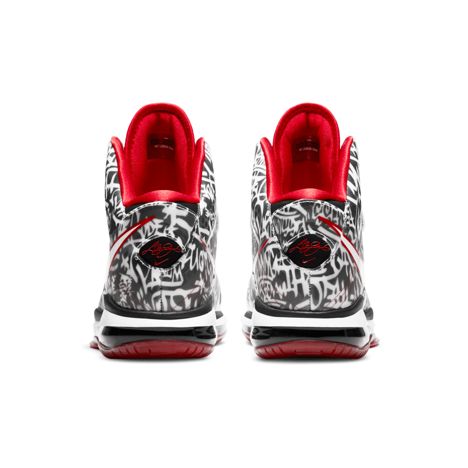 lebron 8 white red black