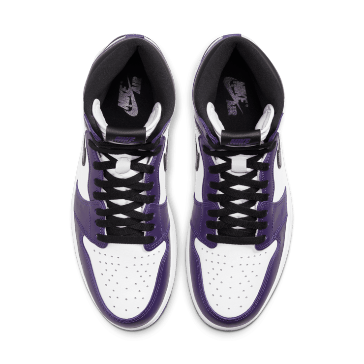 Jordan 1 Retro High Court Purple White Angle 1