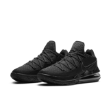 Nike LeBron 17 Low Triple Black Angle 2