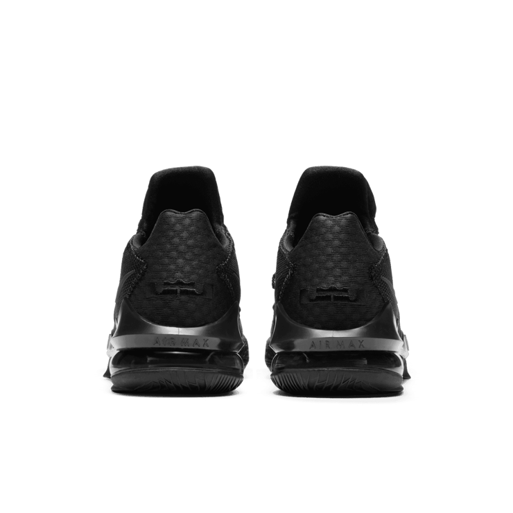 Nike LeBron 17 Low Triple Black Angle 3