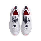 Nike LeBron Solder 14 White University Red (GS) Angle 1