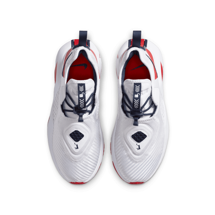 Nike LeBron Solder 14 White University Red (GS) Angle 1