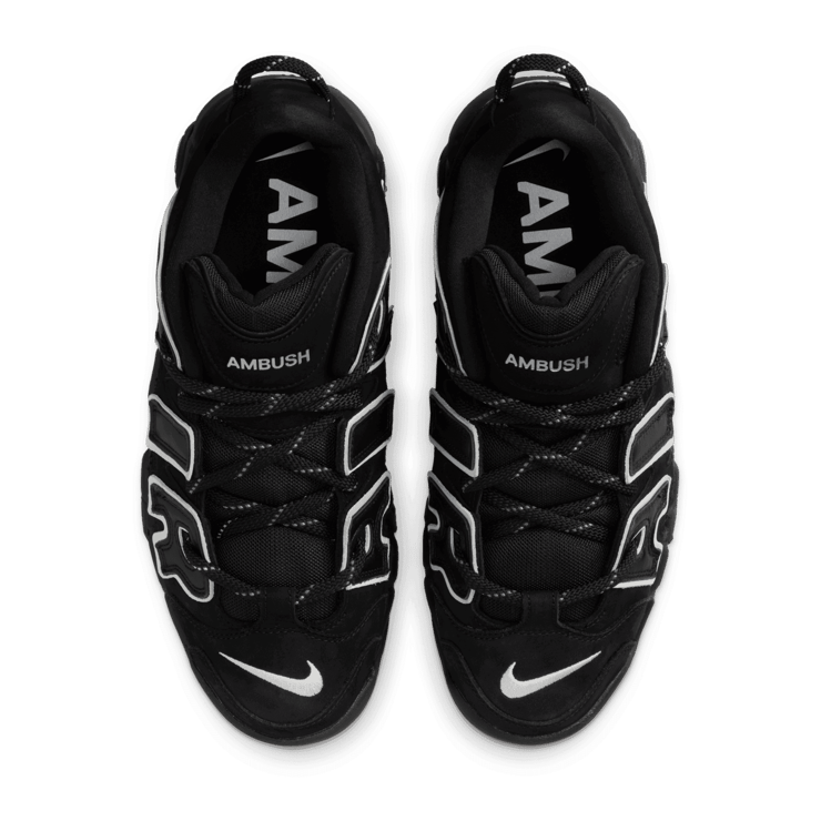 Nike Air More Uptempo Low AMBUSH Black White Angle 1