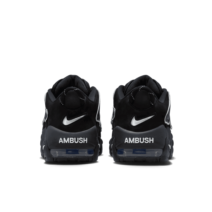 Nike Air More Uptempo Low AMBUSH Black White Angle 3