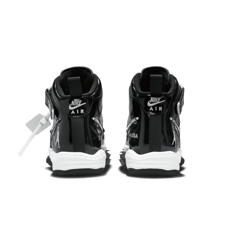 Nike Air Force 1 Mid Sheed Off-White Black White Angle 3