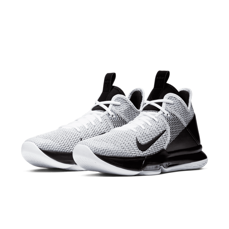 Nike LeBron Witness 4 EP White Black Angle 2