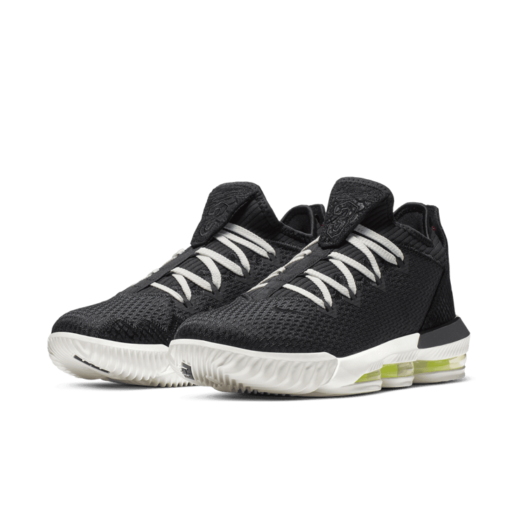 Nike LeBron 16 Low Black Volt Glow Angle 2