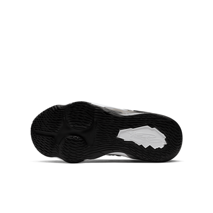 Nike LeBron 17 Black White (GS) Angle 0