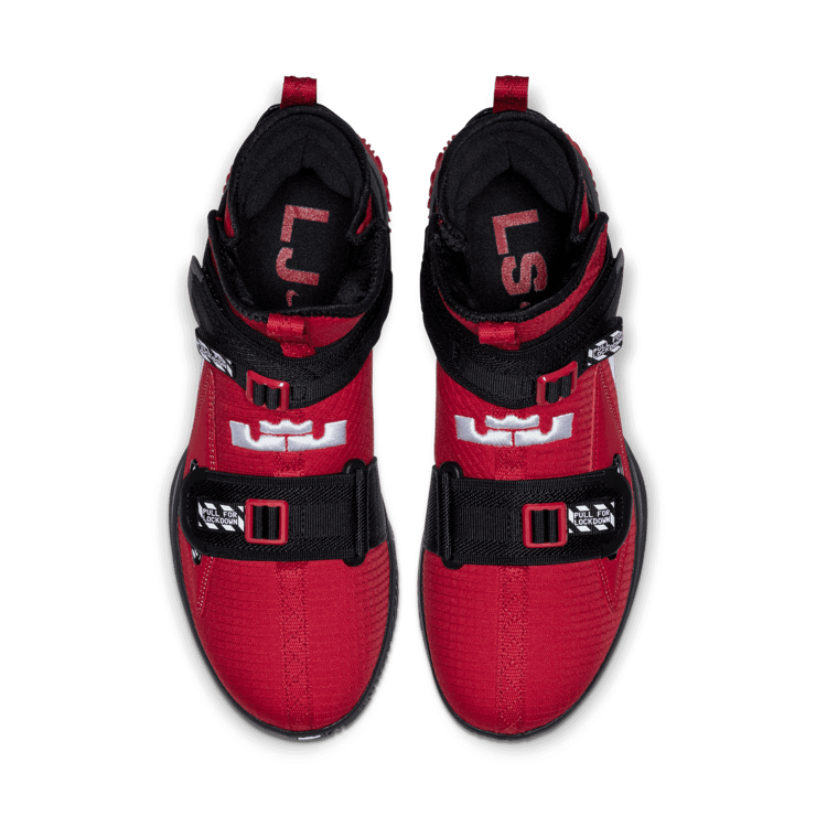 Nike LeBron Soldier 13 SFG Red Black White Angle 1