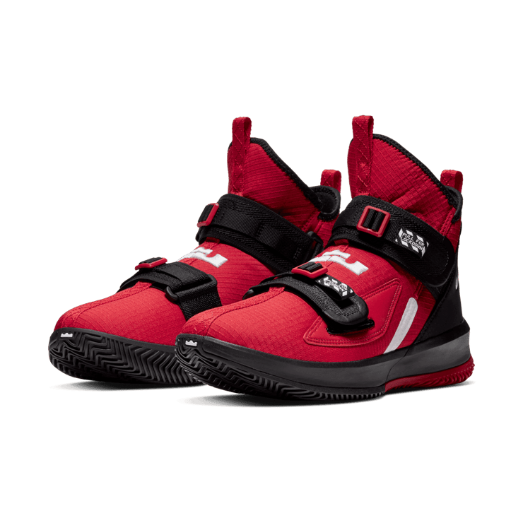 Nike LeBron Soldier 13 SFG Red Black White Angle 2