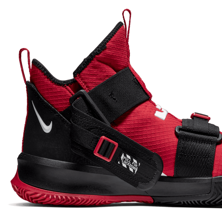 Nike LeBron Soldier 13 SFG Red Black White Angle 5