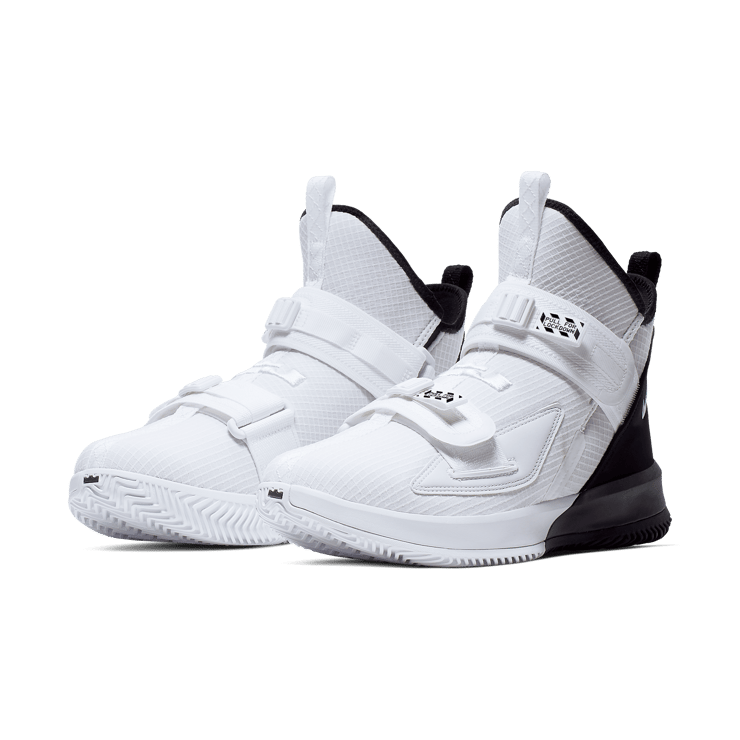 Nike LeBron Solder 13 Essential White Black Angle 2