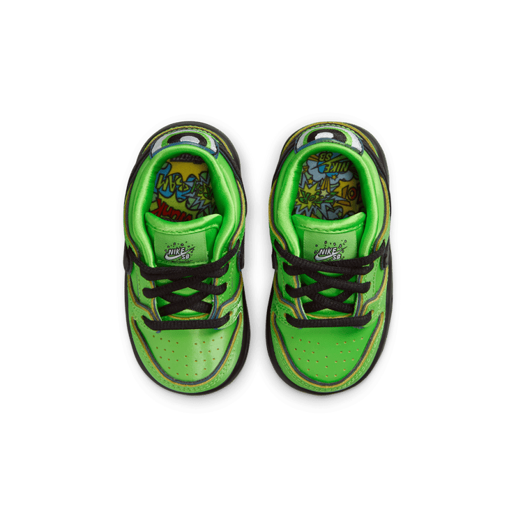 Nike SB Dunk Low Powerpuff Girls Buttercup (TD) Angle 1