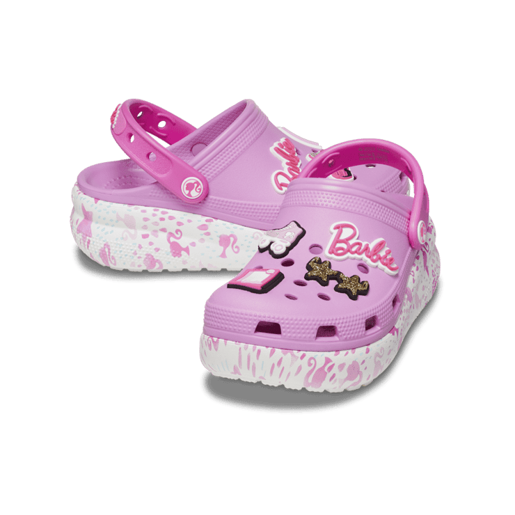 Crocs Cutie Crush Clog Barbie Taffy Pink (GS) Angle 0