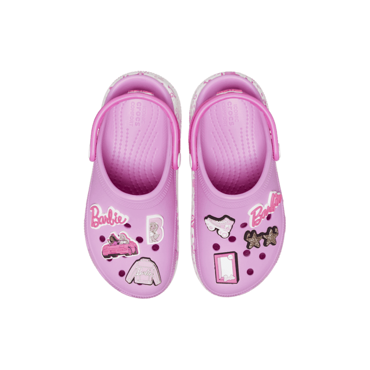 Crocs Cutie Crush Clog Barbie Taffy Pink (GS) Angle 1
