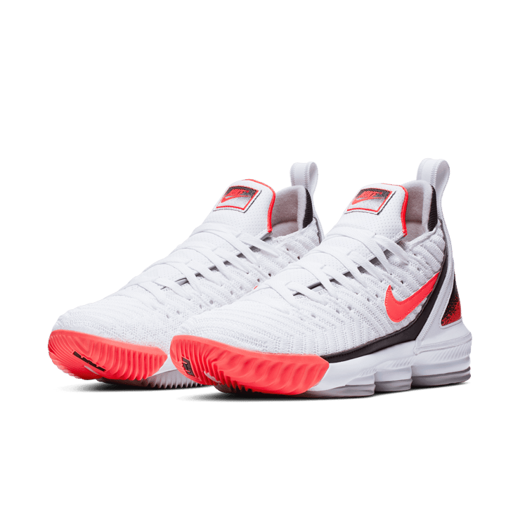 Nike LeBron 16 White Hot Lava Angle 2