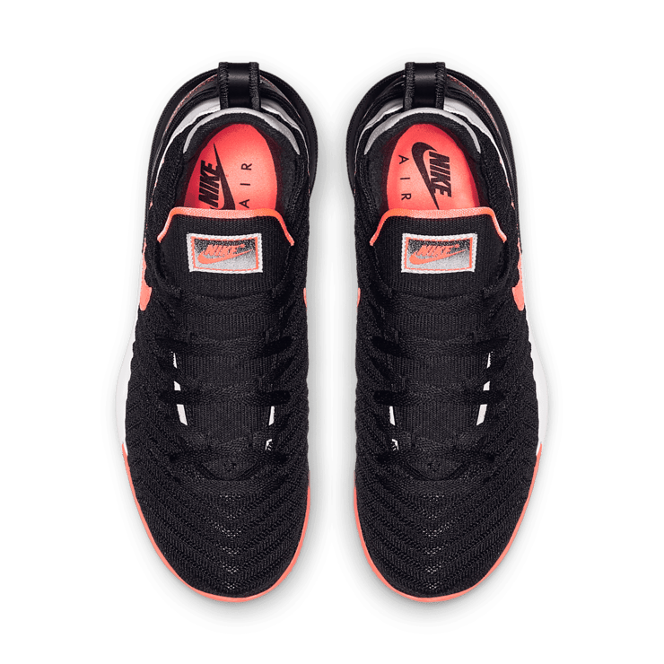 Nike LeBron 16 Black Hot Lava Angle 1