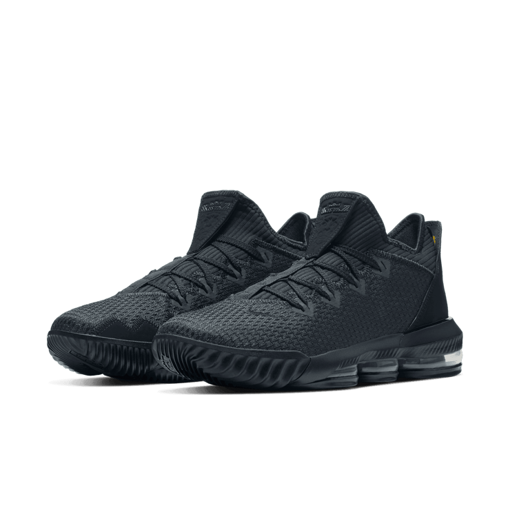 Nike LeBron 16 Low Triple Black Angle 2