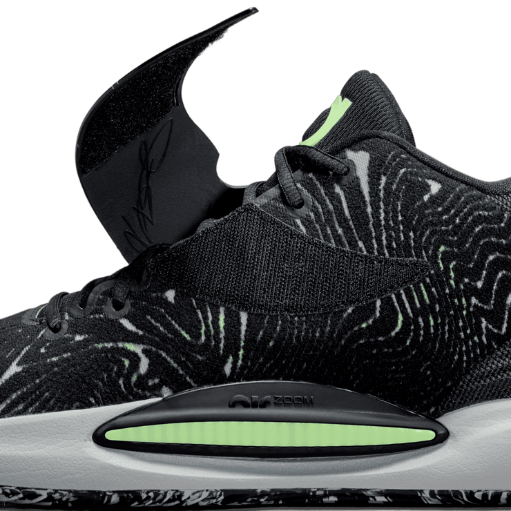 Nike KD 14 Black Lime Glow Angle 6