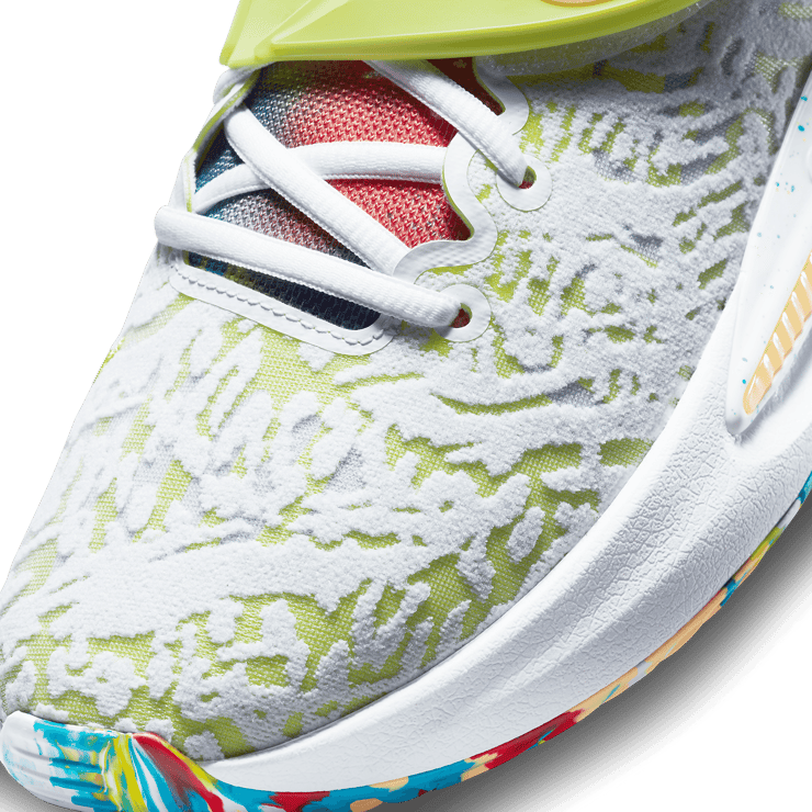 Nike KD 14 White Lime Green Angle 4