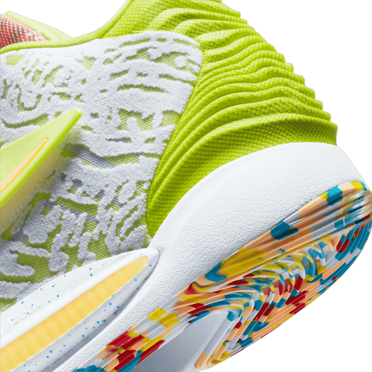 Nike KD 14 White Lime Green Angle 5