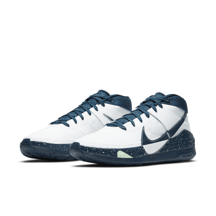 Nike KD 13 Team White Navy Angle 2