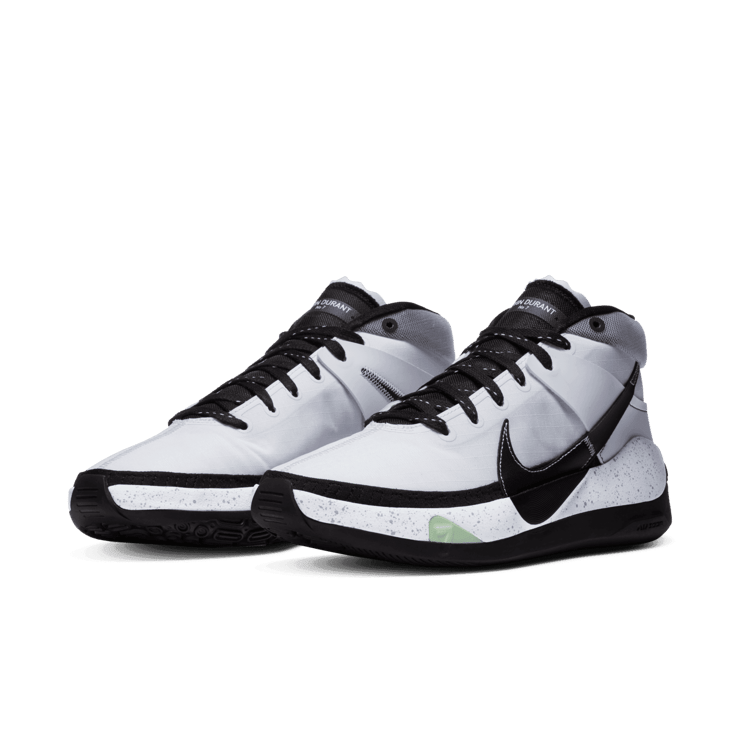 Nike KD 13 Team White Black Angle 2