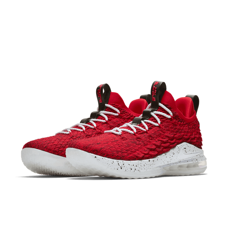 Nike LeBron 15 Low University Red Angle 2