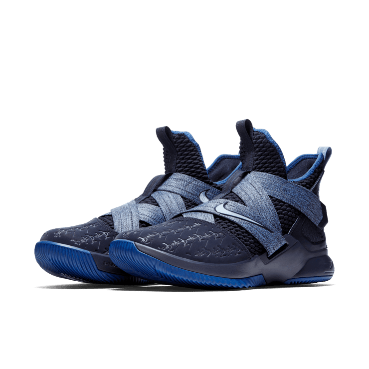 Nike LeBron Zoom Soldier 12 Blackened Blue Angle 2