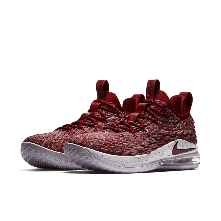 Nike LeBron 15 Low Team Red Angle 2