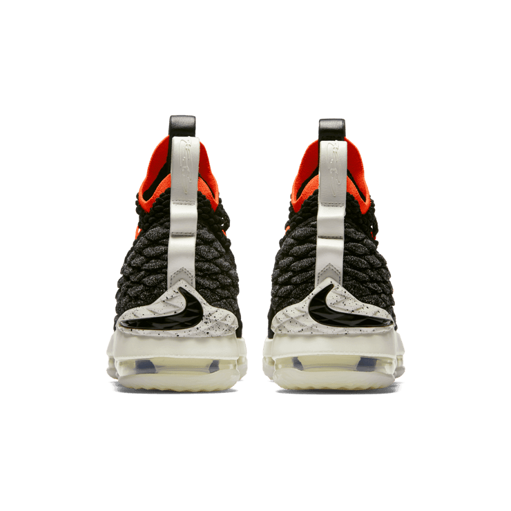 Nike LeBron 15 Black Bright Crimson (GS) Angle 3