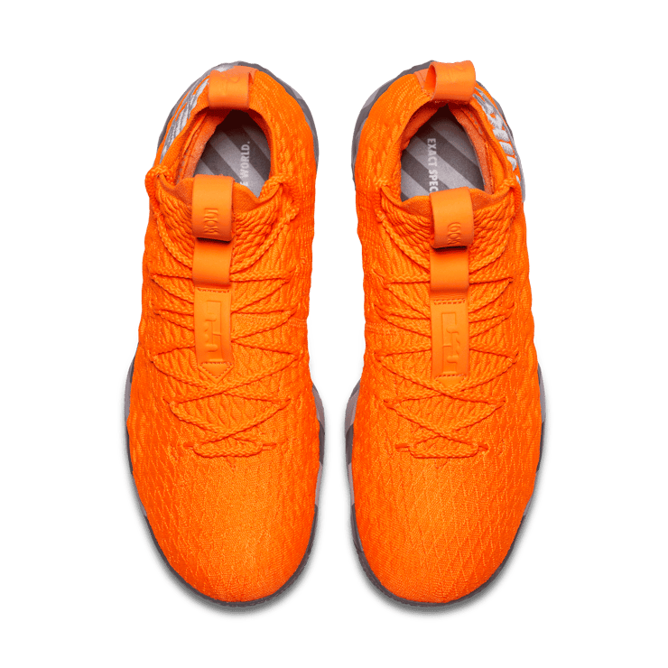 Nike LeBron 15 Orange Box (House of Hoops Special Box and Accessories) Angle 1