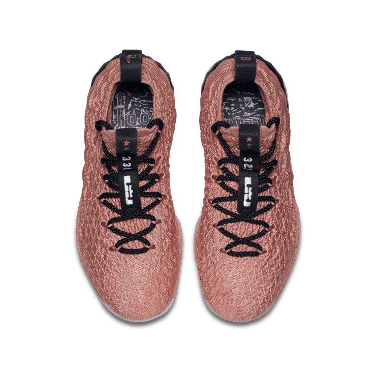 Nike LeBron 15 Rust Pink (GS) Angle 1