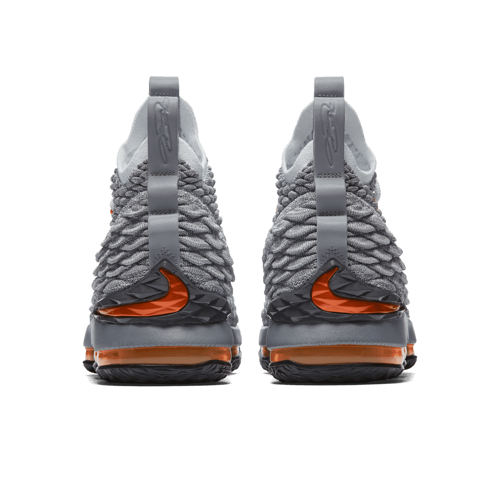 lebron 15 grey orange