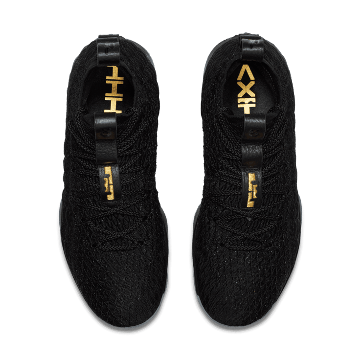 Nike LeBron 15 Black Gold Angle 1